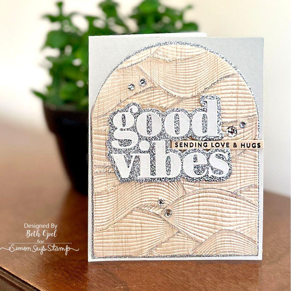 CZ Design Stamps Dies and Sentiment Strips Bad Day Good Vibes set807bd Sunny Vibes Encouragement Card