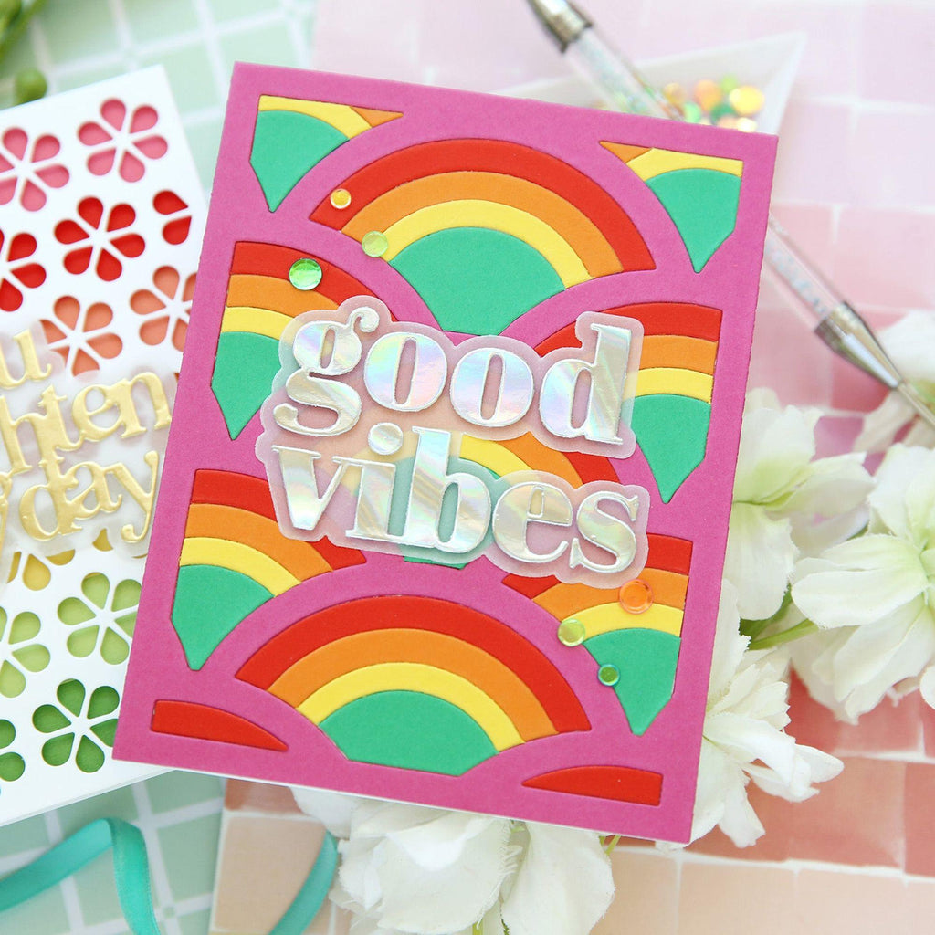 Simon Says Stamp Sunny Vibes Collection I Want It All Wafer Dies set813ad Good Vibes Card | color-code:ALT03