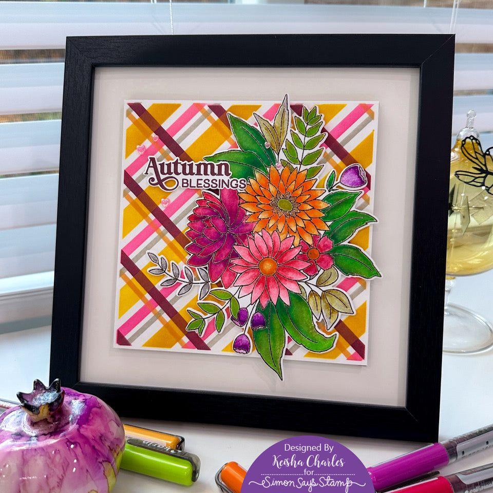 Simon Says Stamp Grateful Florals Wafer Dies 1141sdc Stamptember Autumn Decor  | color-code:ALT03