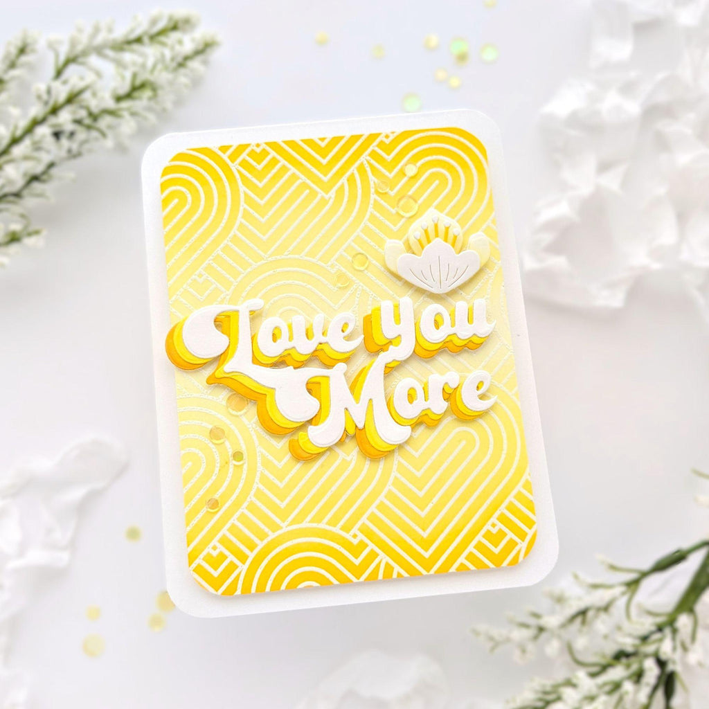 Simon Says Stamp Groovy Love You More Wafer Dies 1249sd To Be Loved Love You Card | color-code:ALT08