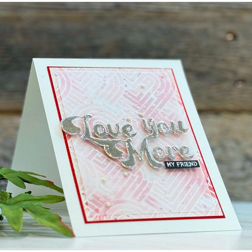 Simon Says Stamp Groovy Love You More Wafer Dies 1249sd To Be Loved Love You Card