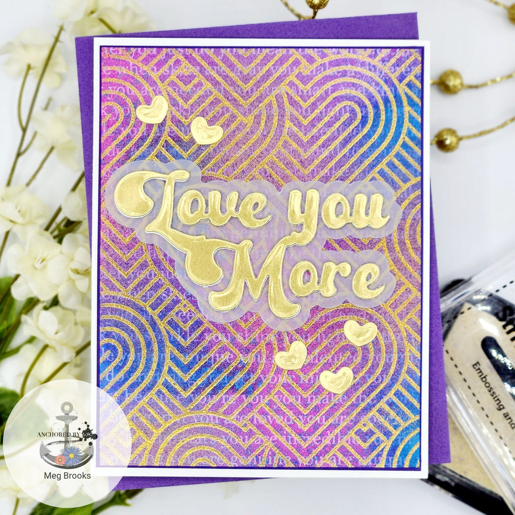 Simon Says Stamp Groovy Love You More Wafer Dies 1249sd To Be Loved Love You Card