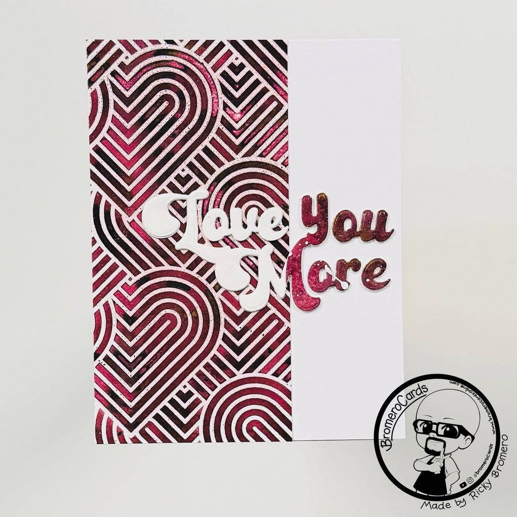 Simon Says Stamp Groovy Love You More Wafer Dies 1249sd To Be Loved Love You Card