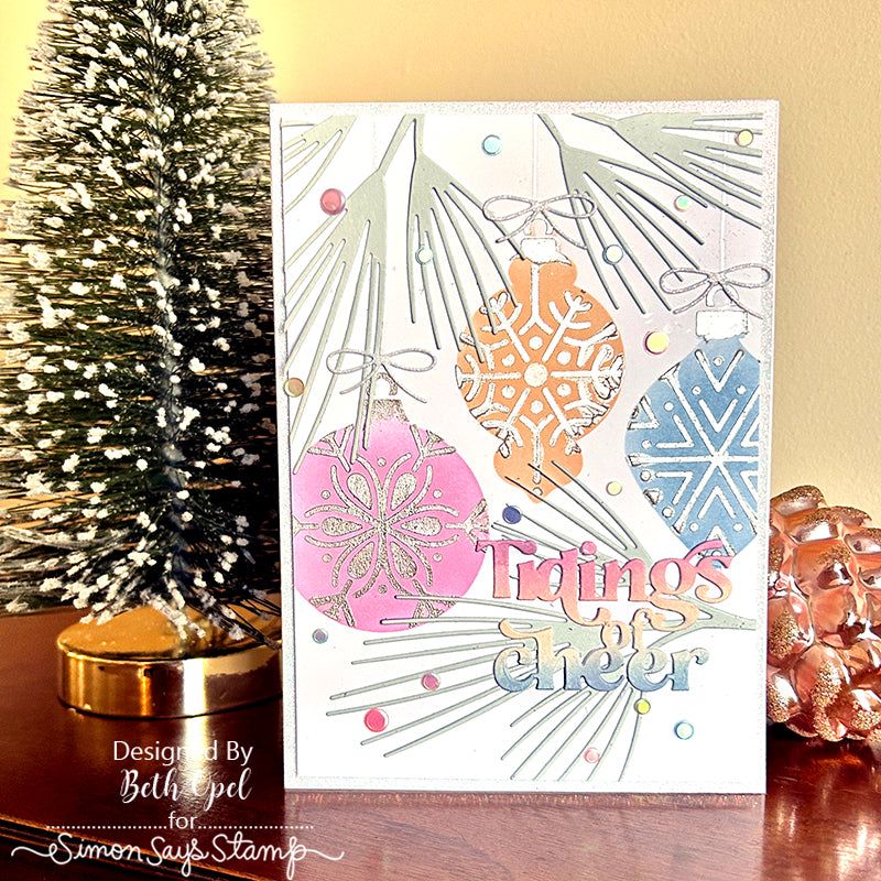 Simon Says Stamp Sequins Gumdrops gd1123 All The Joy Christmas Card