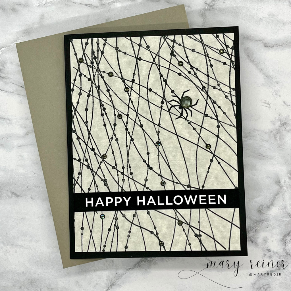 Simon Says Stamp Pawsitively Dazzling Gems Gunmetal se121 Sweet Wishes Halloween Card | color-code:ALT03