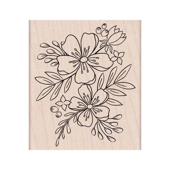 Hero Arts Mounted Rubber Stamp Floral Blooms h6501