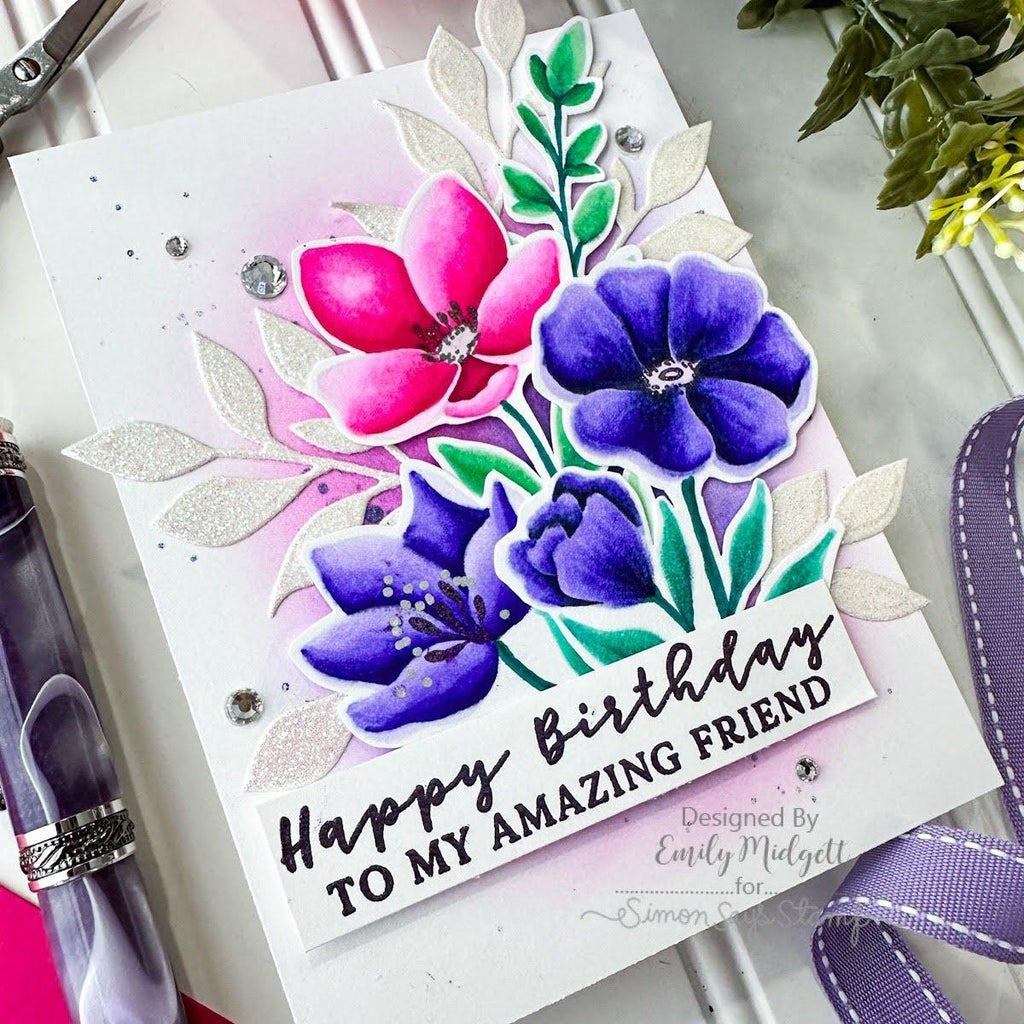 Hero Arts Celebrate STAMPtember Exclusive Stamps and Floral Dies Set