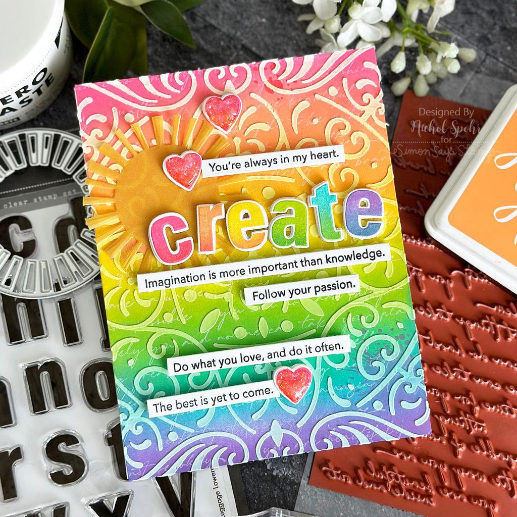 Hero Arts Clear Stamps Mixed Textures CM700 create | color-code:ALT01