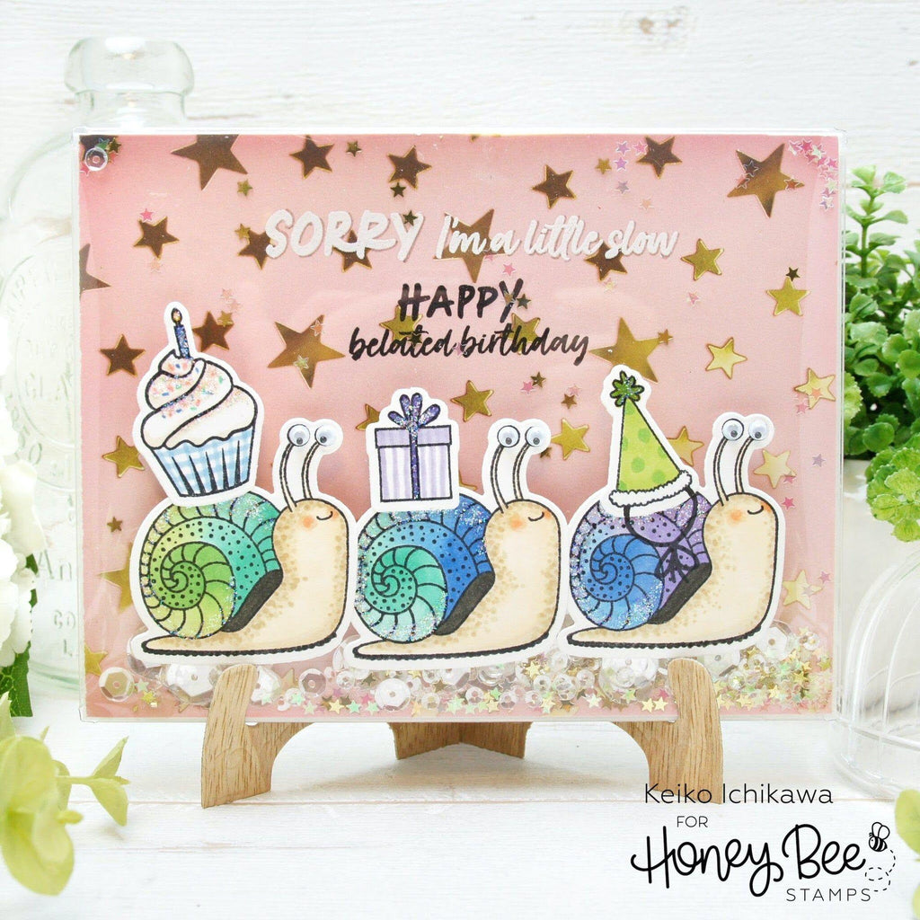 Honey Bee Belated Birthday Dies hbds-534 Missed Birthday Card