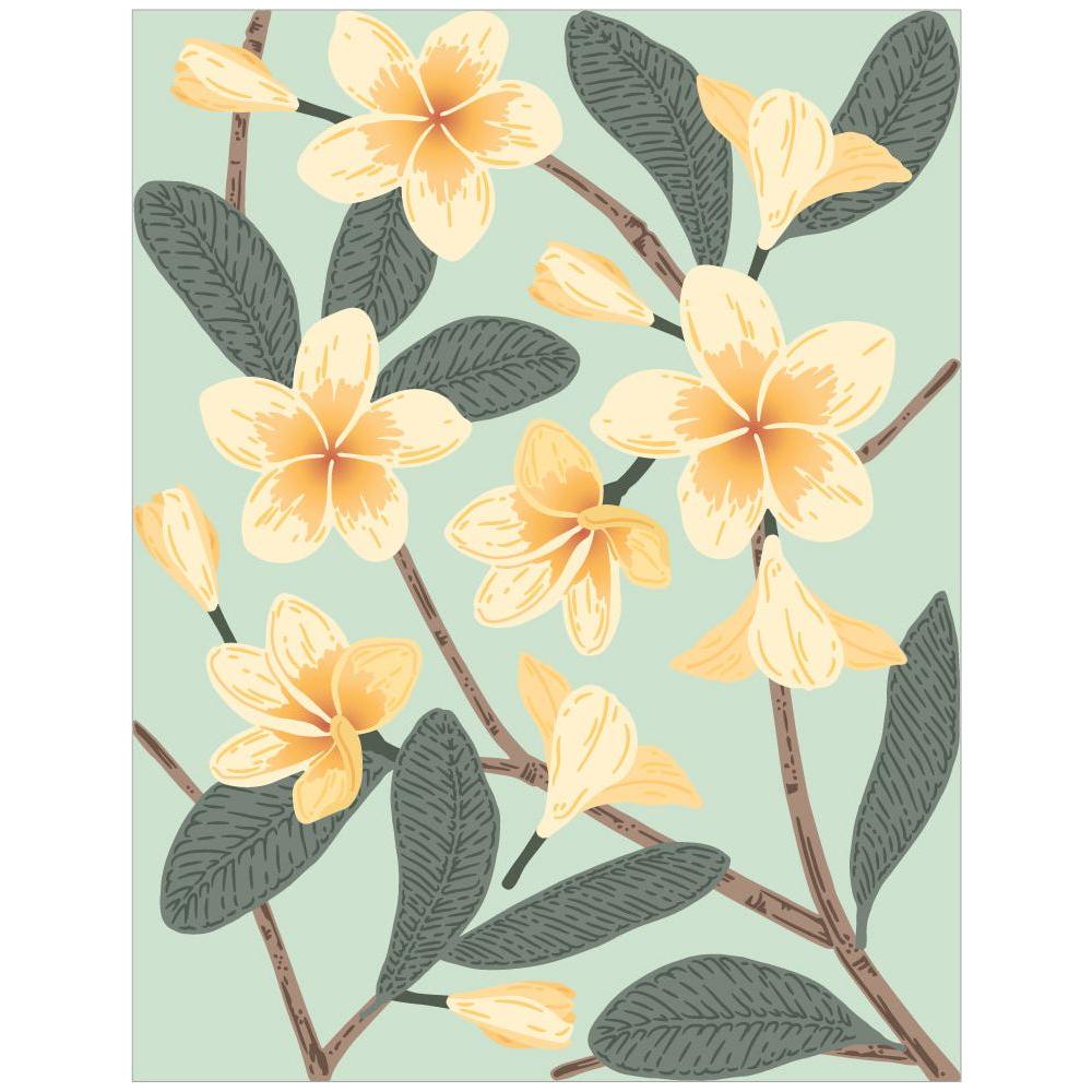 Honey Bee Bold Background Plumeria Dies hbds-bbplum