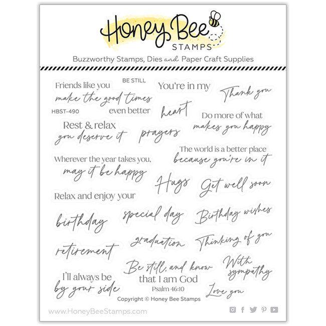 Honey Bee Be Still Clear Stamp Set hbst-490