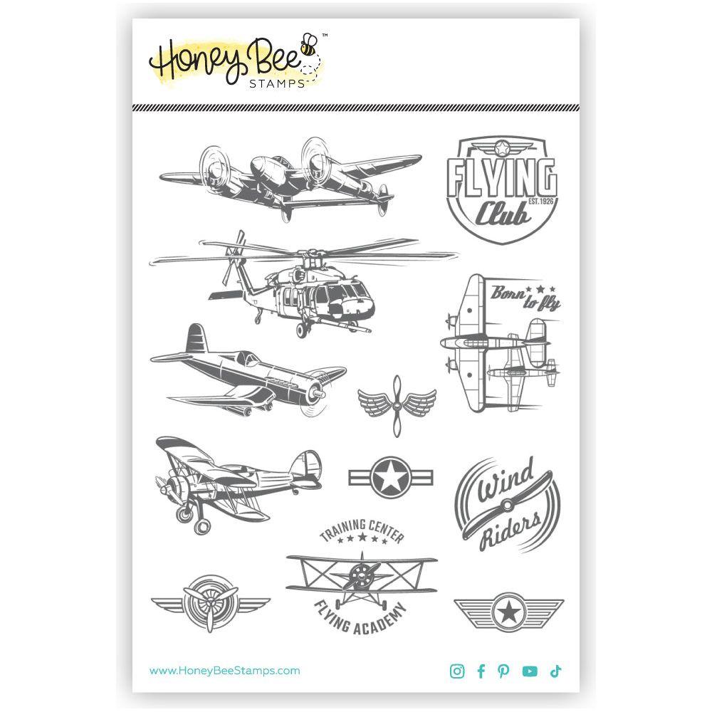 Honey Bee Born To Fly Cling Stamps hbst-597 Detailed Product Image