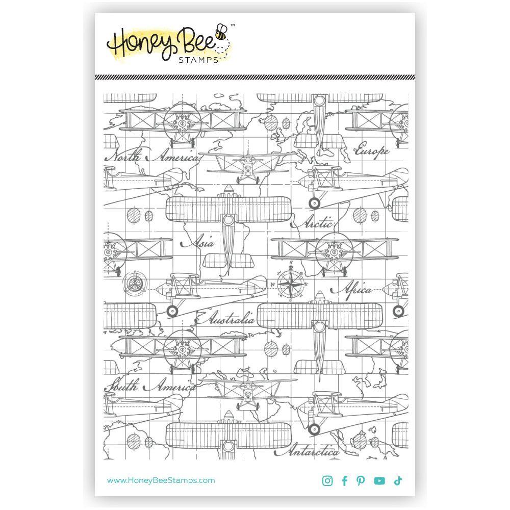 Honey Bee Aviator Cling Stamp hbst-599