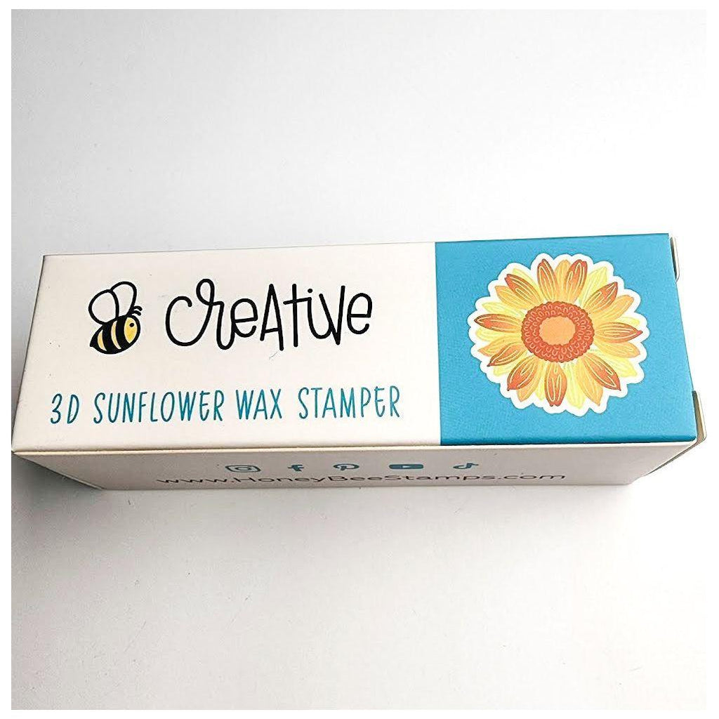 Honey Bee 3D Sunflower Wax Stamper hbtl-ws-3dsun In Box