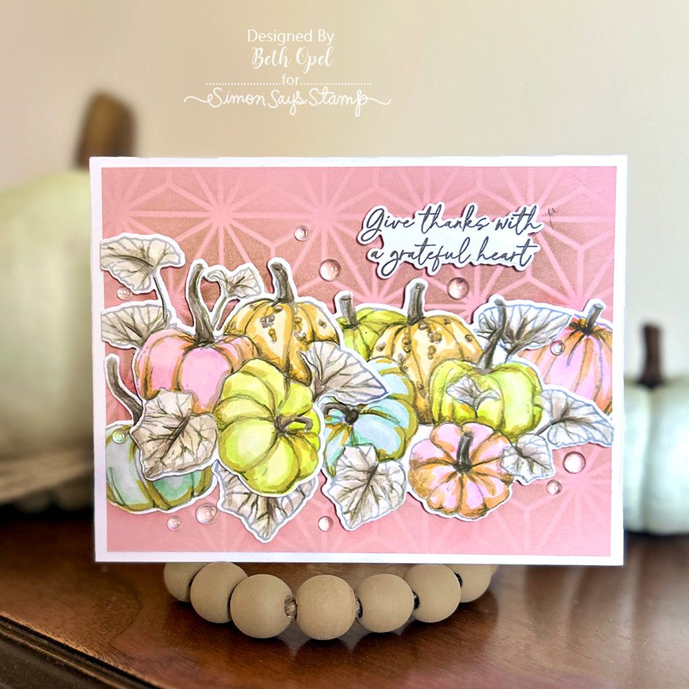 Honey Bee Sending Autumn Blessings STAMPtember Exclusive Stamp and Die Set