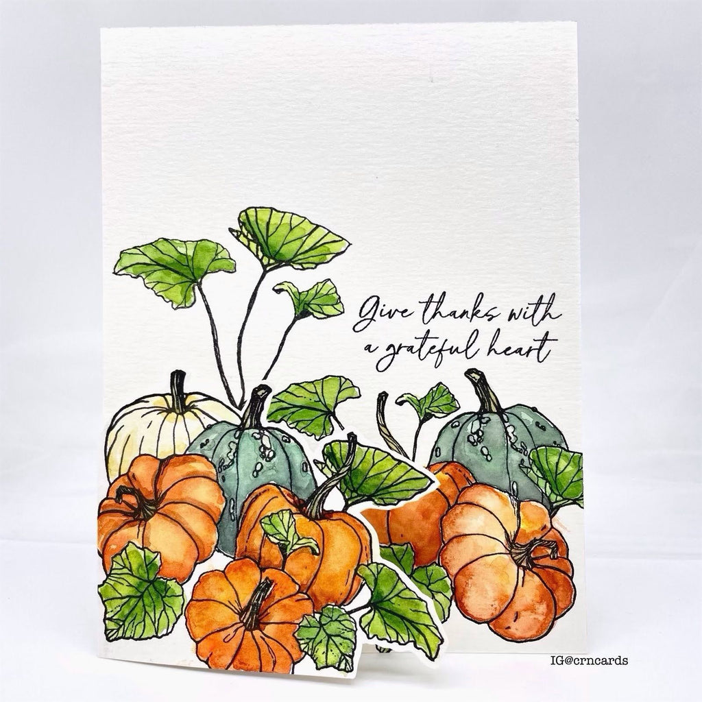 Honey Bee Sending Autumn Blessings STAMPtember Exclusive Stamp and Die Set