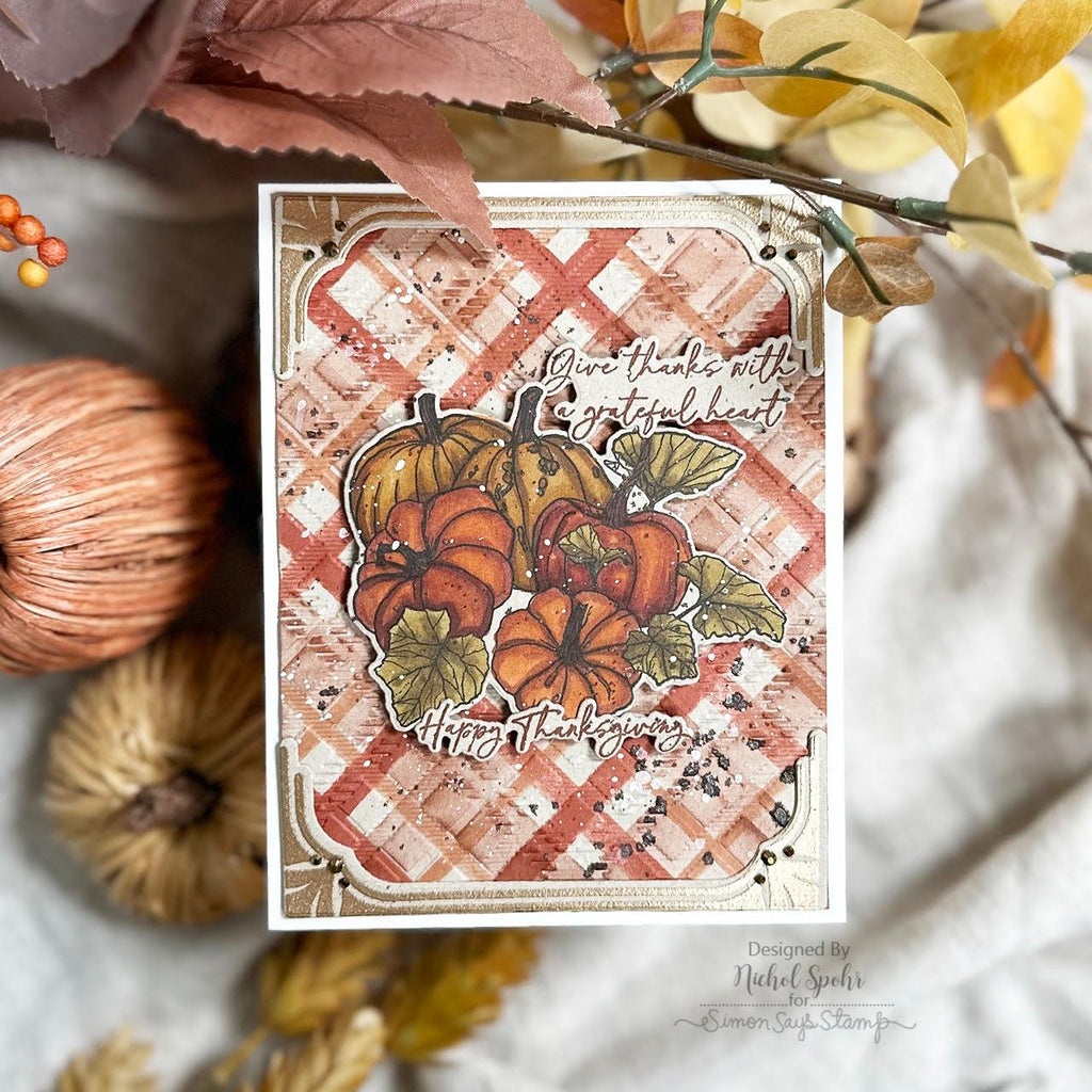 Honey Bee Sending Autumn Blessings STAMPtember Exclusive Stamp and Die Set | color-code:ALT05