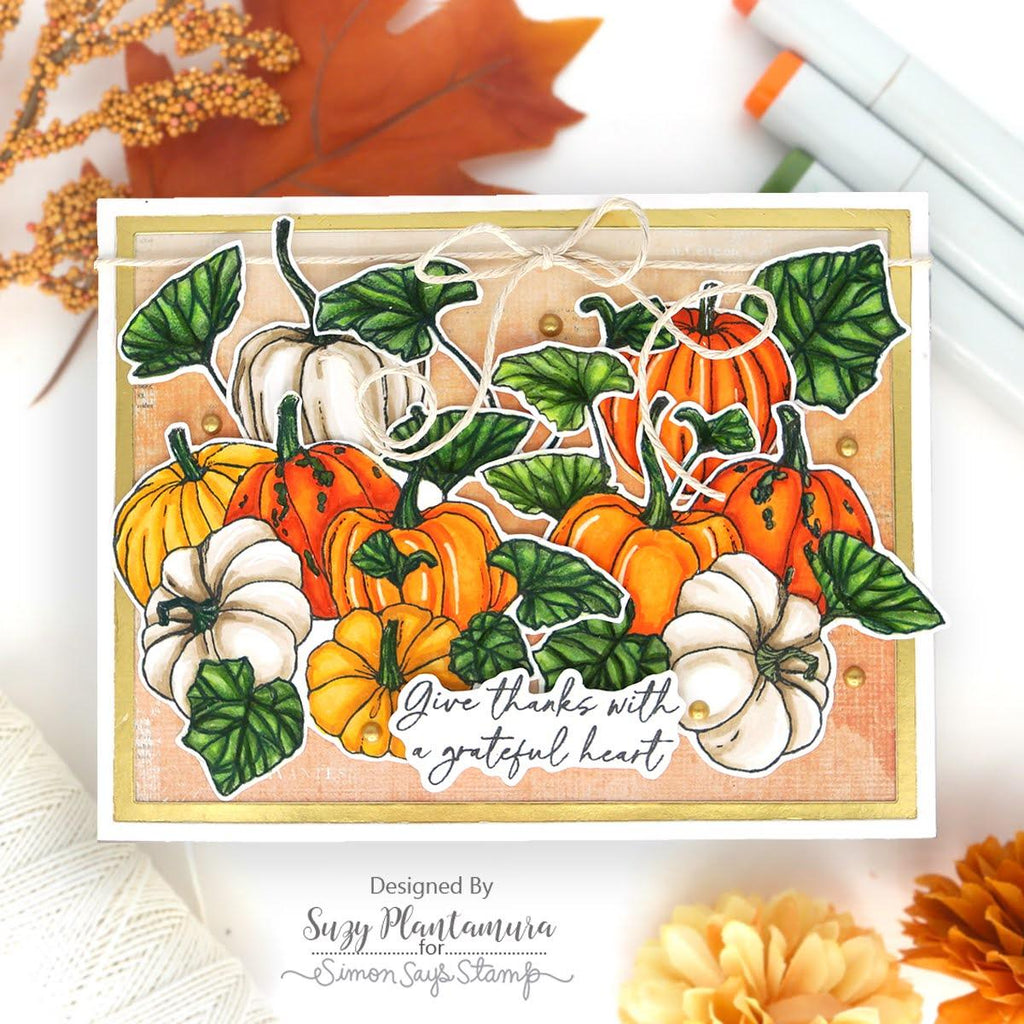 Honey Bee Sending Autumn Blessings STAMPtember Exclusive Stamp and Die Set | color-code:ALT06