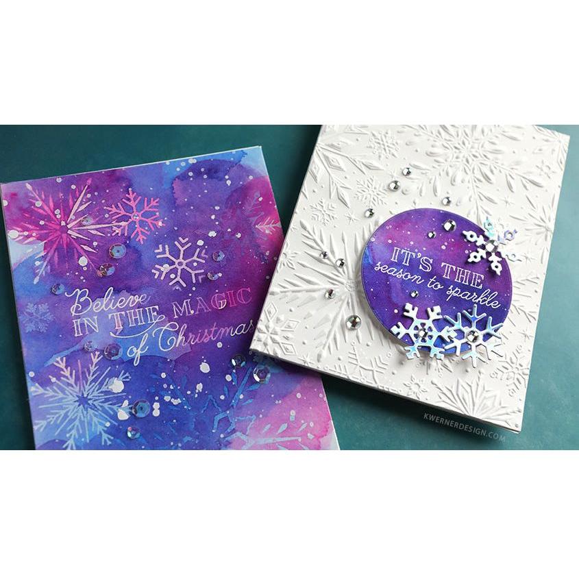 Honey Bee Let It Snow Clear Stamps hbst-519 Layered And Textured Snowflakes | color-code:ALT03