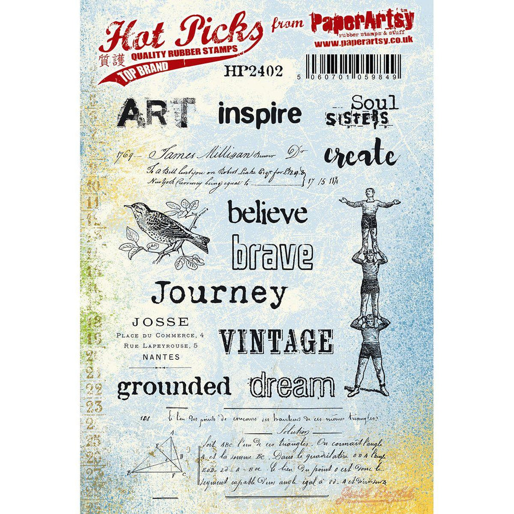 Paper Artsy Hot Pick 2402 Cling Stamps hp2402