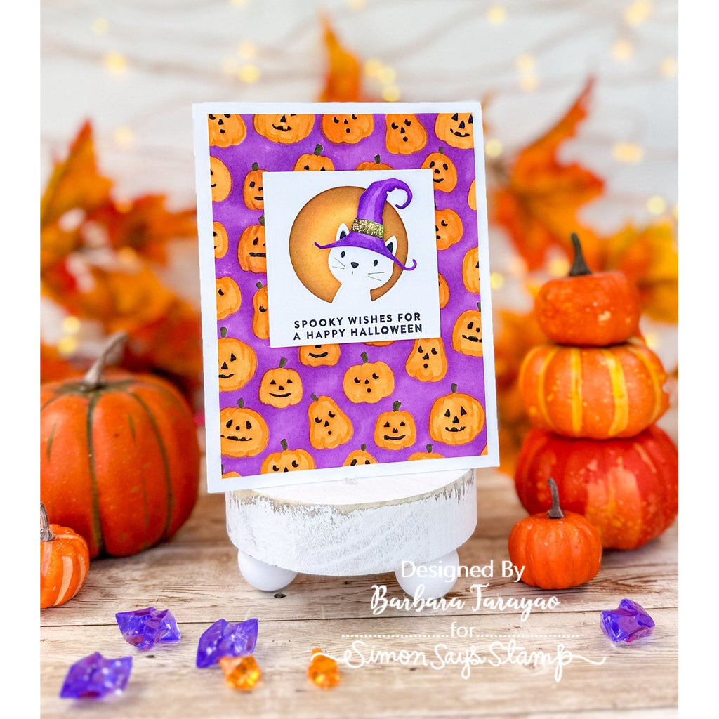 Simon Says Stamp Halloween Cat Wafer Dies s974 Sweet Wishes Halloween Card