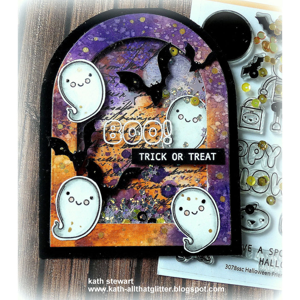 Simon Says Stamps and Dies Halloween Friends set822hf Cheering for You Halloween Card | color-code:ALT01