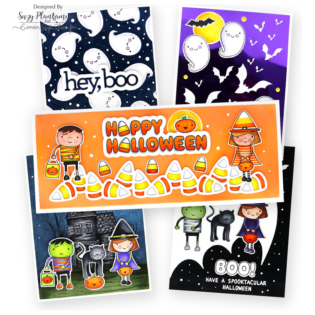 Simon Says Stamp Halloween Friends Wafer Dies 1121sdc Cheering for You Halloween Cards | color-code:ALT02