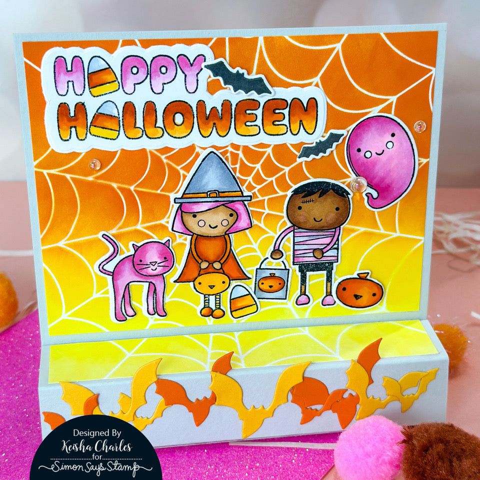 Simon Says Stamps and Dies Halloween Friends set822hf Cheering for You Halloween Card | color-code:ALT06