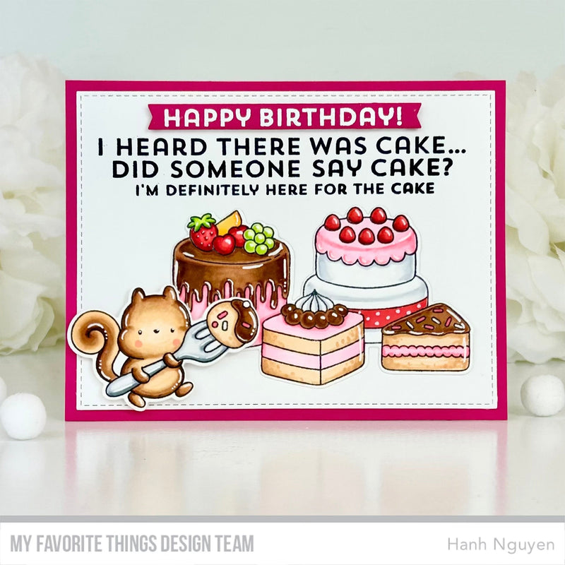 My Favorite Things Birthday Sass Clear Stamps cs876 I Heard There Was Cake | color-code:alt2