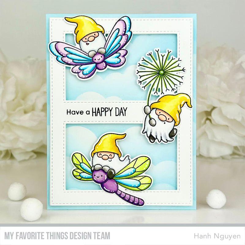 My Favorite Things Stitched Center Strip Cover-Up Die Die-Namics mft2748 Happy Day | color-code:alt2