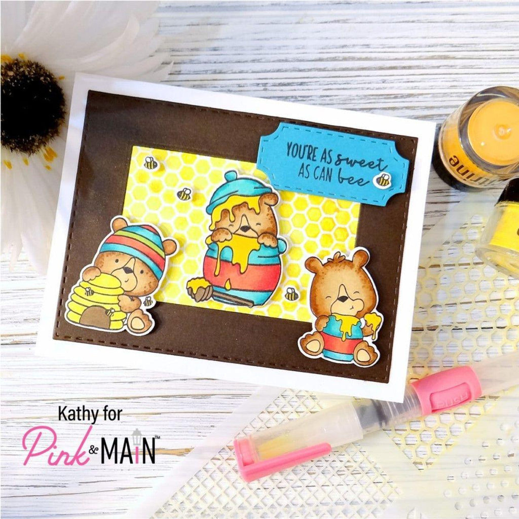 Pink and Main Hap-Bee Clear Stamps PM0614 Bears