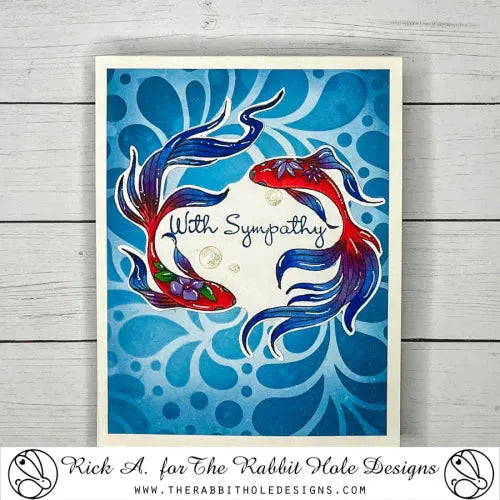 The Rabbit Hole Designs Harmony Clear Stamps trh-233 with sympathy