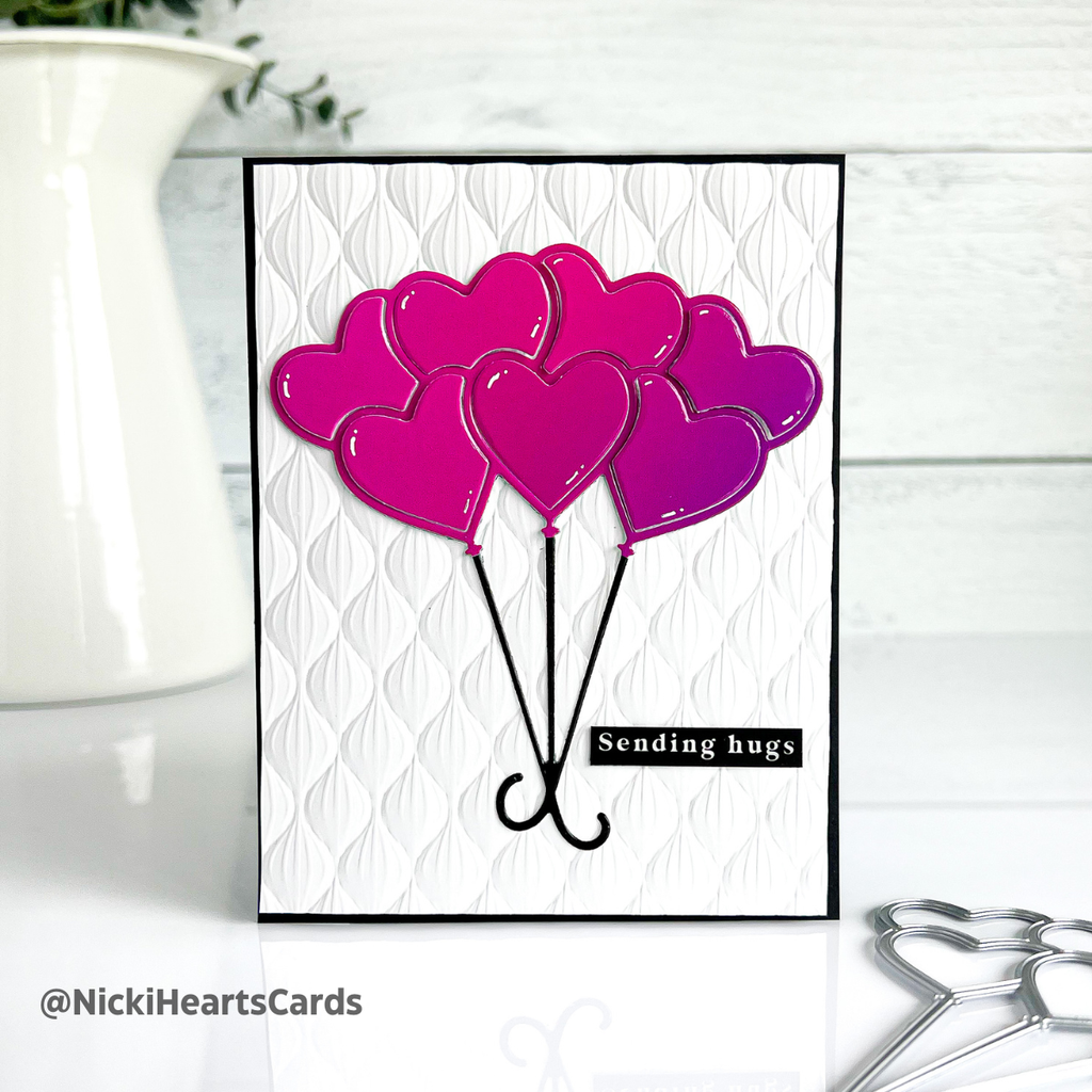 Simon Says Stamp Heart Balloon Bunch Wafer Die s847 Out Of This World Hugs Card | color-code:ALT01