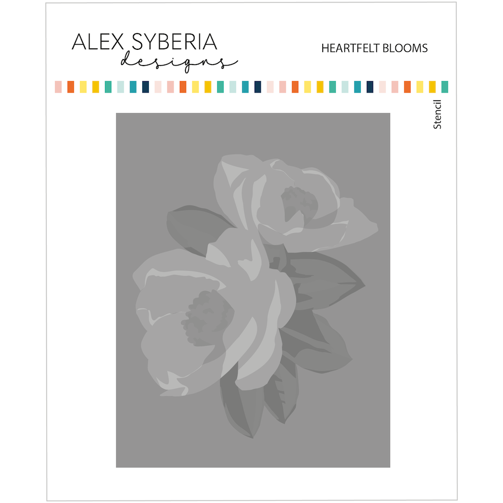 Alex Syberia Designs Heartfelt Blooms Stencil Set asd-ste-150