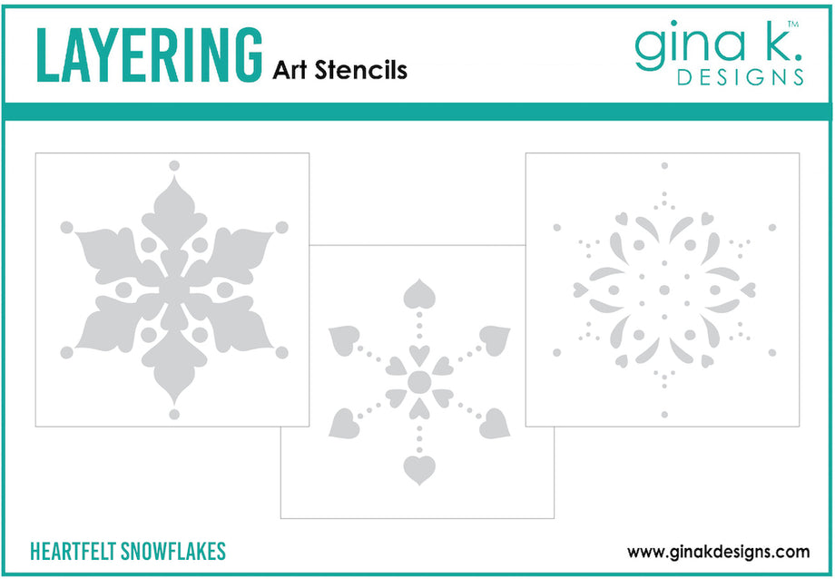 Gina K Designs - Clear Stamp - Sparkling Snowflakes