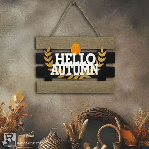 Tim Holtz Flip Top Distress Paint Fossilized Amber Ranger TDF50209 Hello Autumn Project | color-code:ALT02