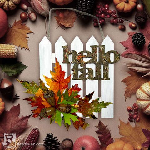 Ranger Dylusions Ink Spray Vanilla Custard Dyan Reaveley DYC60284 Hello Fall Project | color-code:ALT01