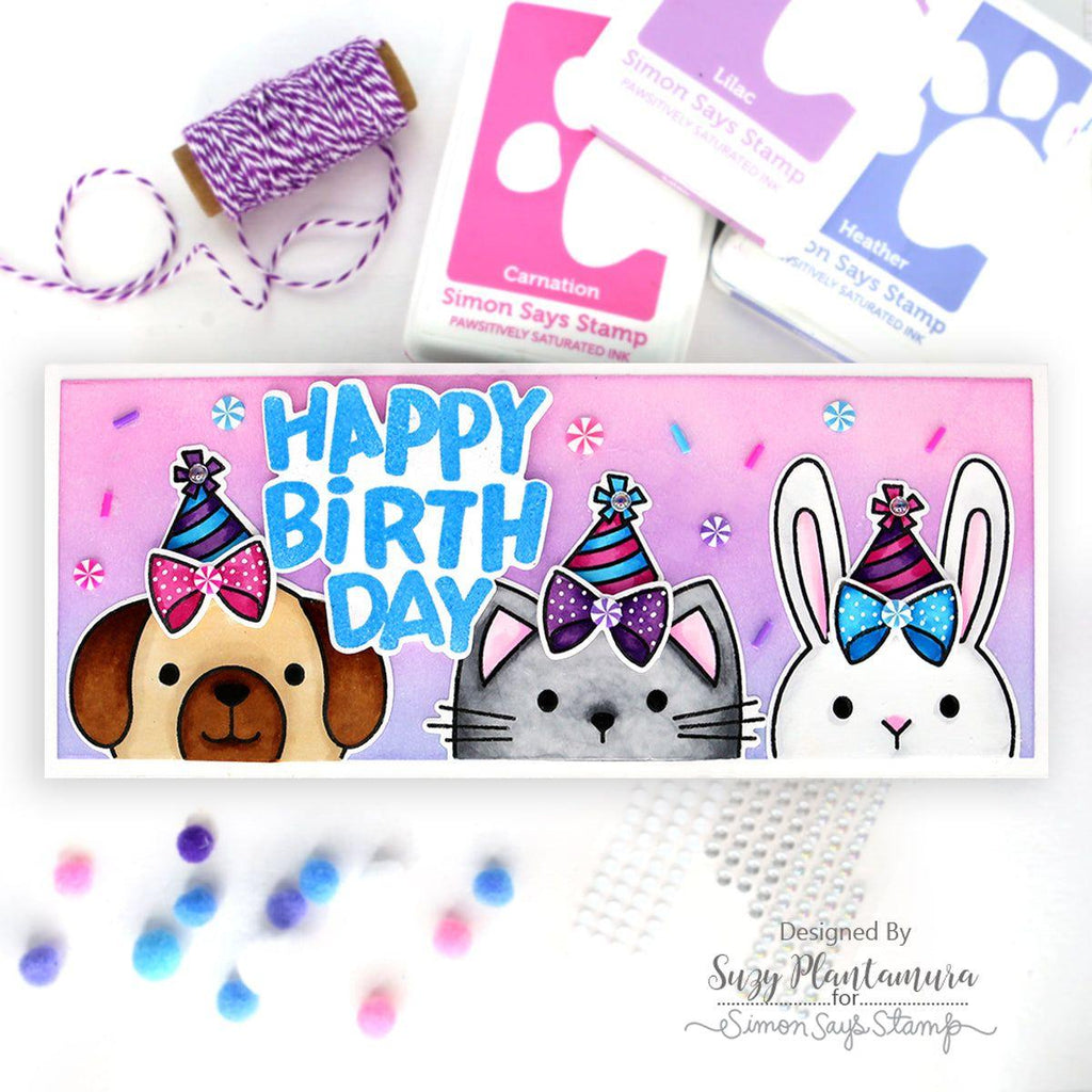 Simon Says Stamp Hello There Animals Wafer Dies 1019sdc Sweetheart Birthday Card | color-code:ALT02