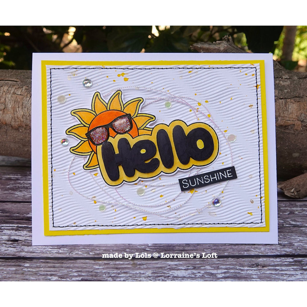 Simon Says Clear Stamps Hello 1065ssc Cheering for You Hello Card | color-code:ALT02