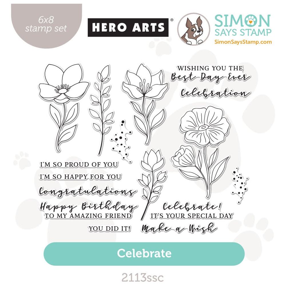 Hero Arts Celebrate STAMPtember Exclusive Stamps 2113ssc