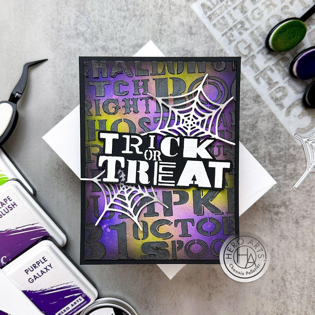 Hero Arts Halloween Words Stencil sa288 trick