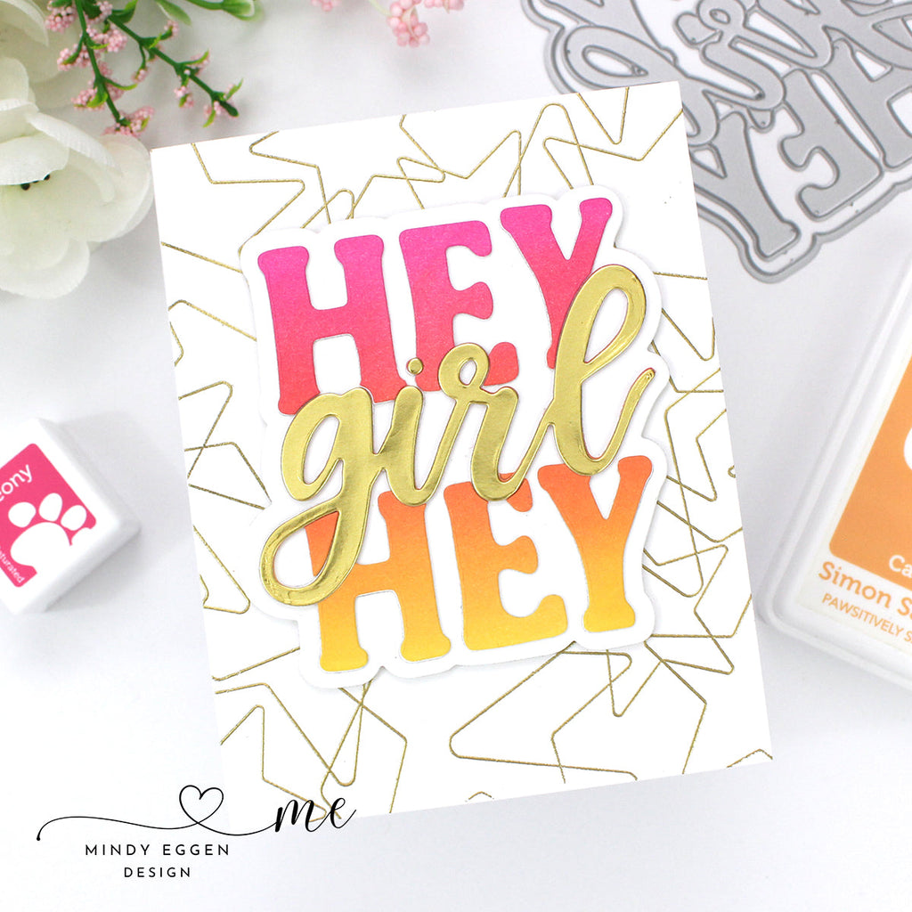 Simon Says Stamp Hey Girl Wafer Dies sssd112824 Dear Friend Hey Girl Card | color-code:ALT08