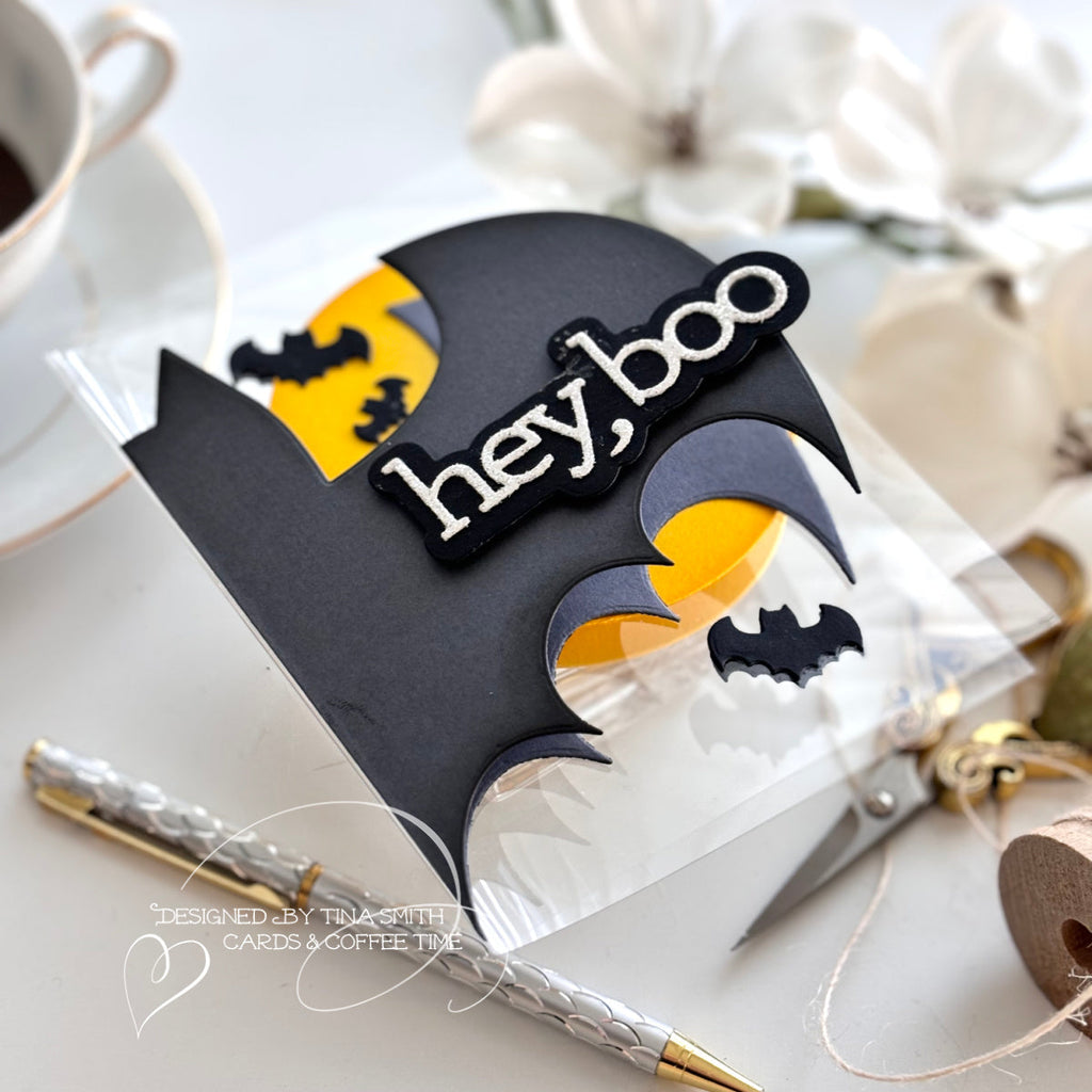 CZ Design Big Bat Wafer Dies czd240 Cheering for You Halloween Card | color-code:ALT01