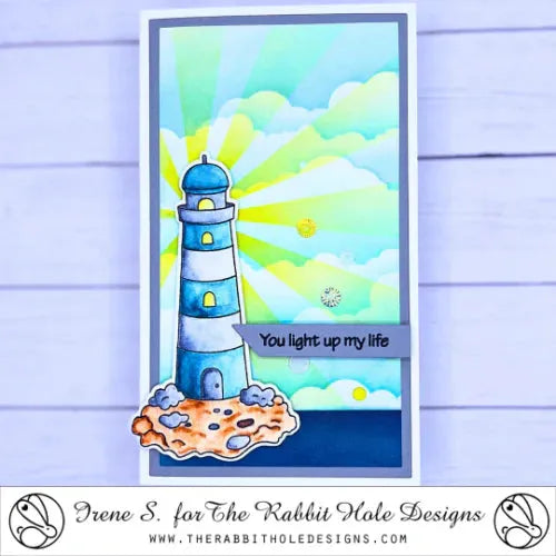 The Rabbit Hole Designs High Tide Clear Stamps trh-240 lighthouse