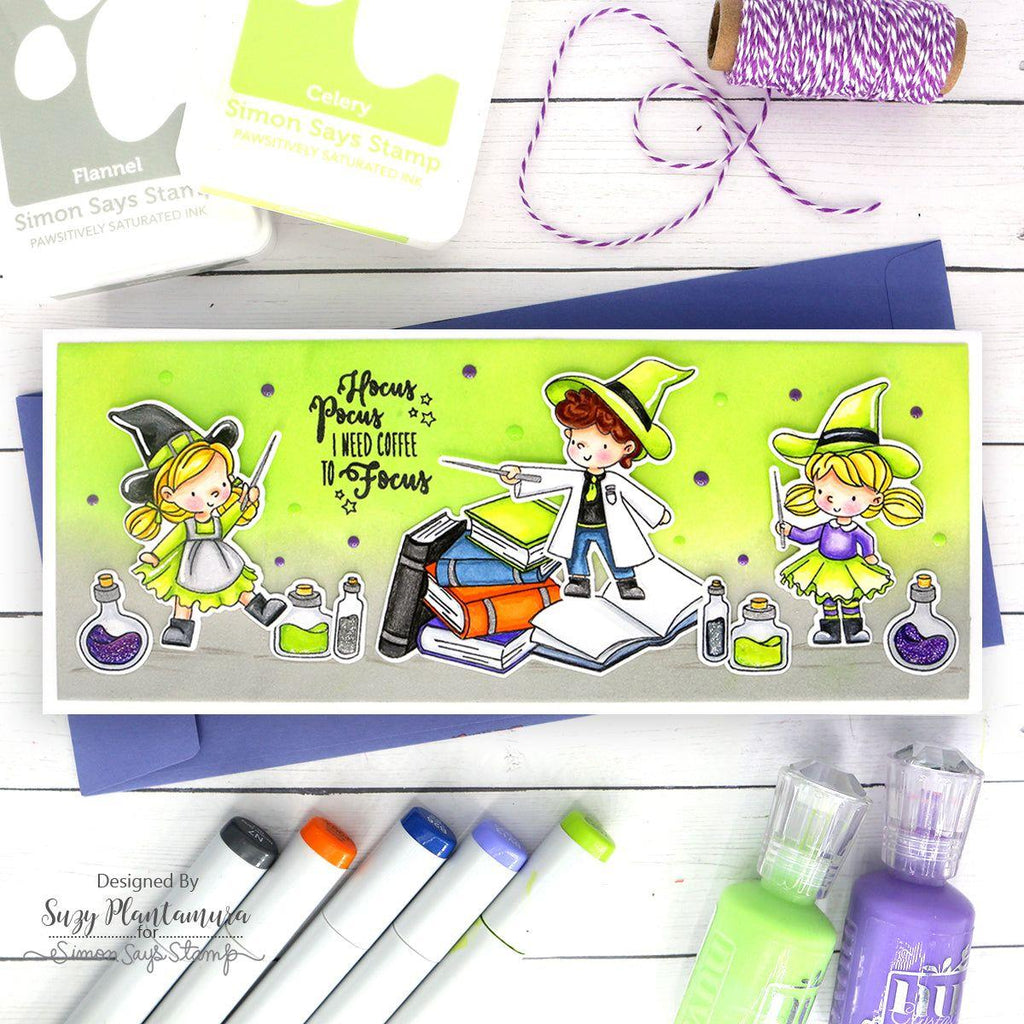 Simon Says Stamps and Dies Hocus Pocus set661hp Stamptember Halloween Card