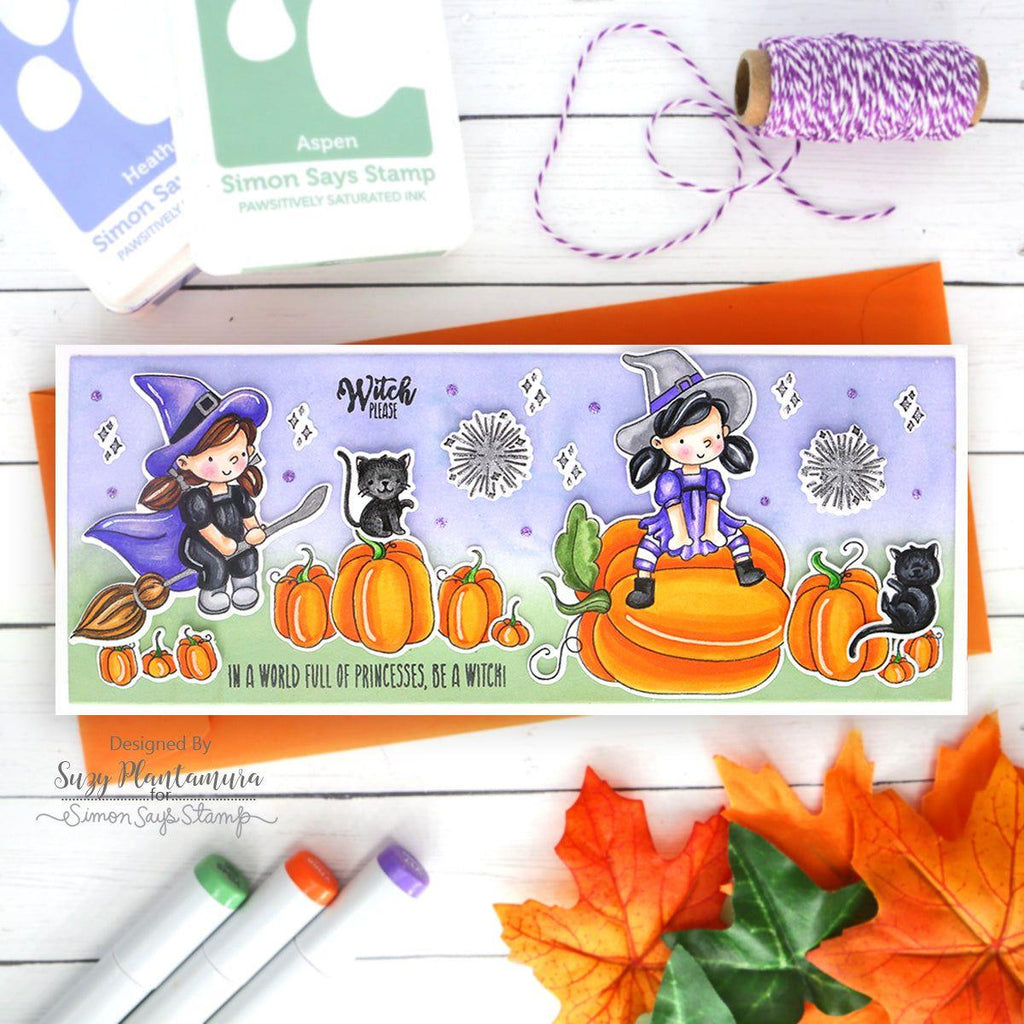 Simon Says Stamps and Dies Hocus Pocus set661hp Stamptember Halloween Card