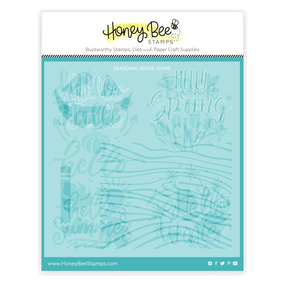 Honey Bee Seasonal Signs Stencils hbsl-157 In Pack