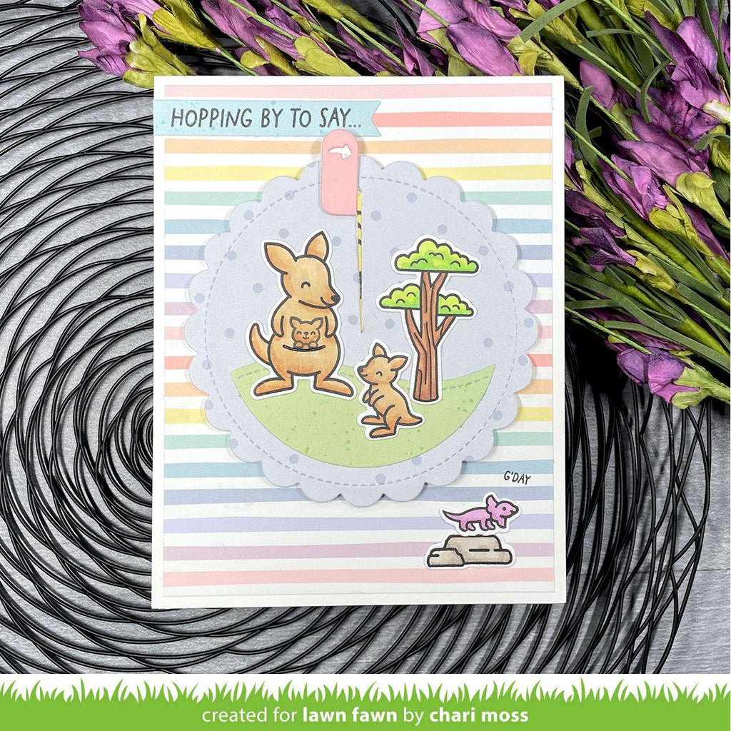 Lawn Fawn Rainbow Ever After 12x12 Inch Collection Pack lf3331  Hopping By to Say | color-code:alt1