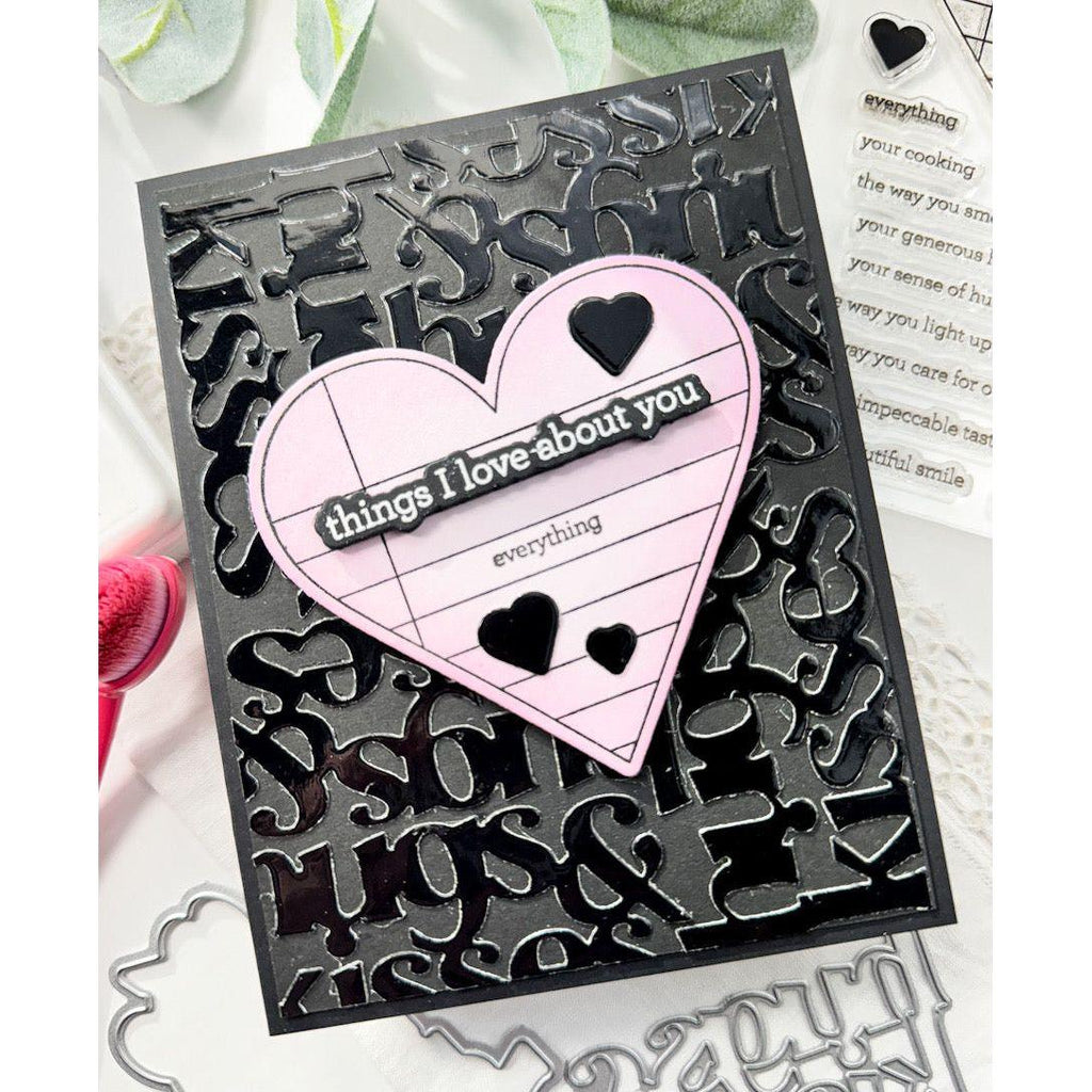 Simon Says Stamp Hugs & Kisses Wafer Dies 1031md Sweetheart Love Card | color-code:ALT03