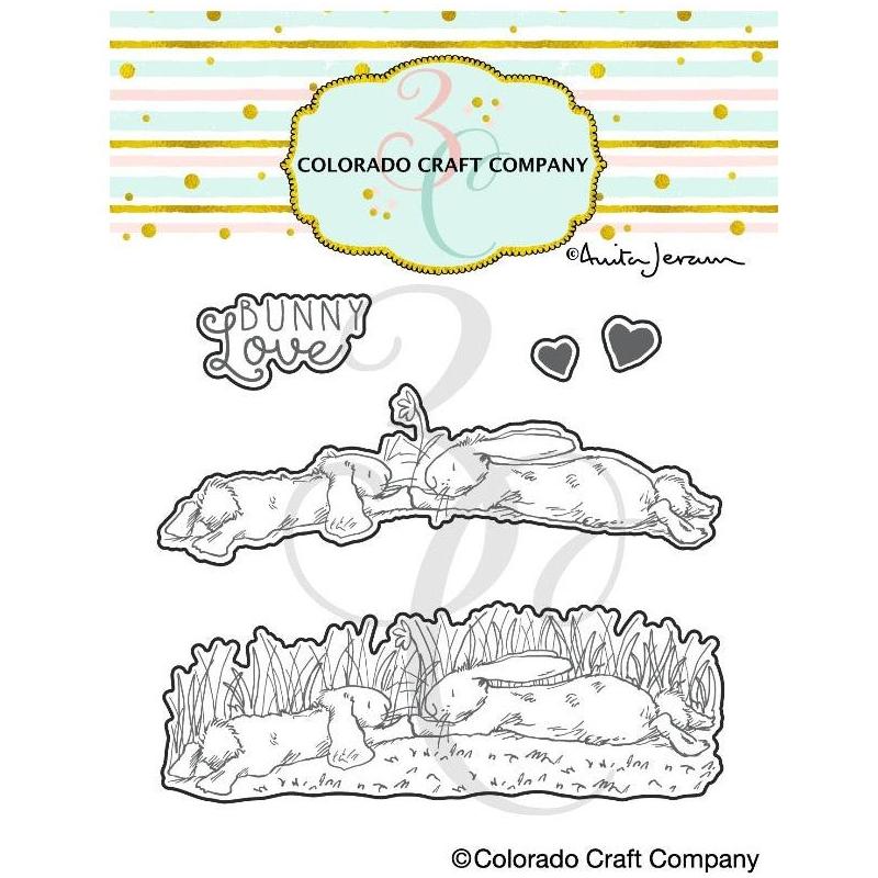 Colorado Craft Company Anita Jeram Bunny Love Dies aj947-d
